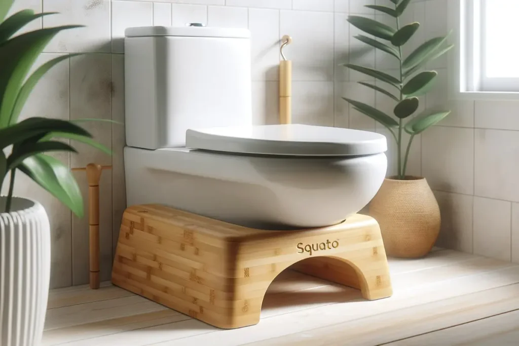 Bamboo Squatty Potty Toilet Stool